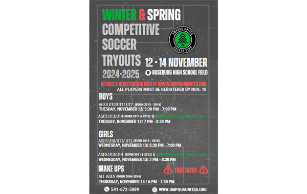 2024-25 Spring & HS Winter Competitive Tryouts